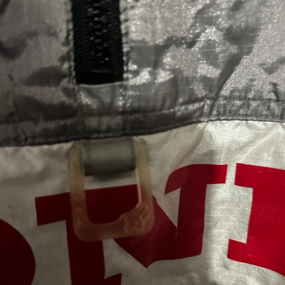 Rare 90s Fox Honda Black and Gray Mesh-Lined Windbreaker - Picture 7 of 7